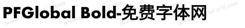 PFGlobal Bold字体转换